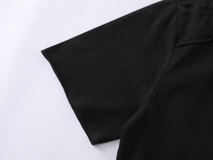DAXUEN Embroidered short-sleeved t-shirt with relaxed fit