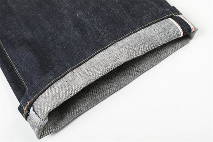 DAXUEN Dark indigo wide-leg denim jeans