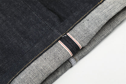 DAXUEN Dark indigo wide-leg denim jeans