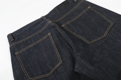 DAXUEN Dark indigo wide-leg denim jeans