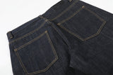 DAXUEN Dark indigo wide-leg denim jeans