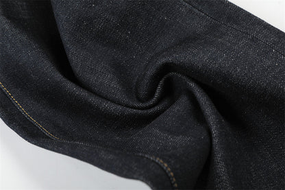 DAXUEN Dark indigo wide-leg denim jeans