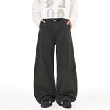 DAXUEN Baggy wide-leg trousers with curved seams
