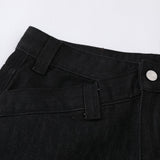 DAXUEN Wide-leg black denim jeans