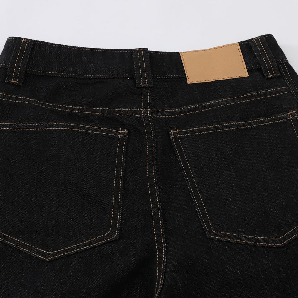 DAXUEN High-waisted wide-leg denim pants