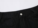 DAXUEN Wide-leg black denim jeans