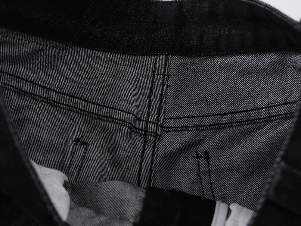 DAXUEN Wide-leg black denim jeans