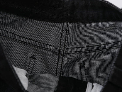 DAXUEN Wide-leg black denim jeans