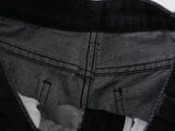 DAXUEN Wide-leg black denim jeans