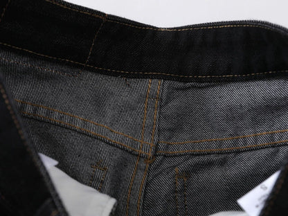 DAXUEN High-waisted wide-leg denim pants