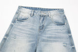 DAXUEN Distressed wide-leg denim jeans