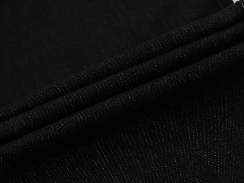 DAXUEN Wide-leg black denim jeans