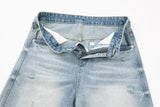 DAXUEN Distressed wide-leg denim jeans