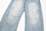DAXUEN Distressed wide-leg denim jeans