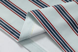 DAXUEN Retro striped short-sleeved polo shirt