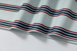 DAXUEN Retro striped short-sleeved polo shirt