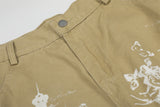 DAXUEN Loose-fitting cargo shorts with distressed graphics