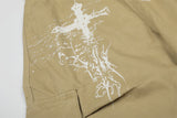 DAXUEN Loose-fitting cargo shorts with distressed graphics