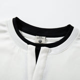 DAXUEN Double-layer crewneck short-sleeved t-shirt