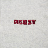 DAXUEN Light grey oversized polo shirt with red embroidery