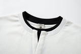 DAXUEN Double-layer crewneck short-sleeved t-shirt