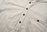 DAXUEN Men's short sleeve shirt with stand-up collar