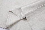 DAXUEN Light grey oversized polo shirt with red embroidery
