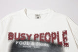 DAXUEN Oversized short-sleeved graphic T-shirt with urban print