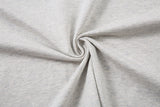 DAXUEN Light grey oversized polo shirt with red embroidery