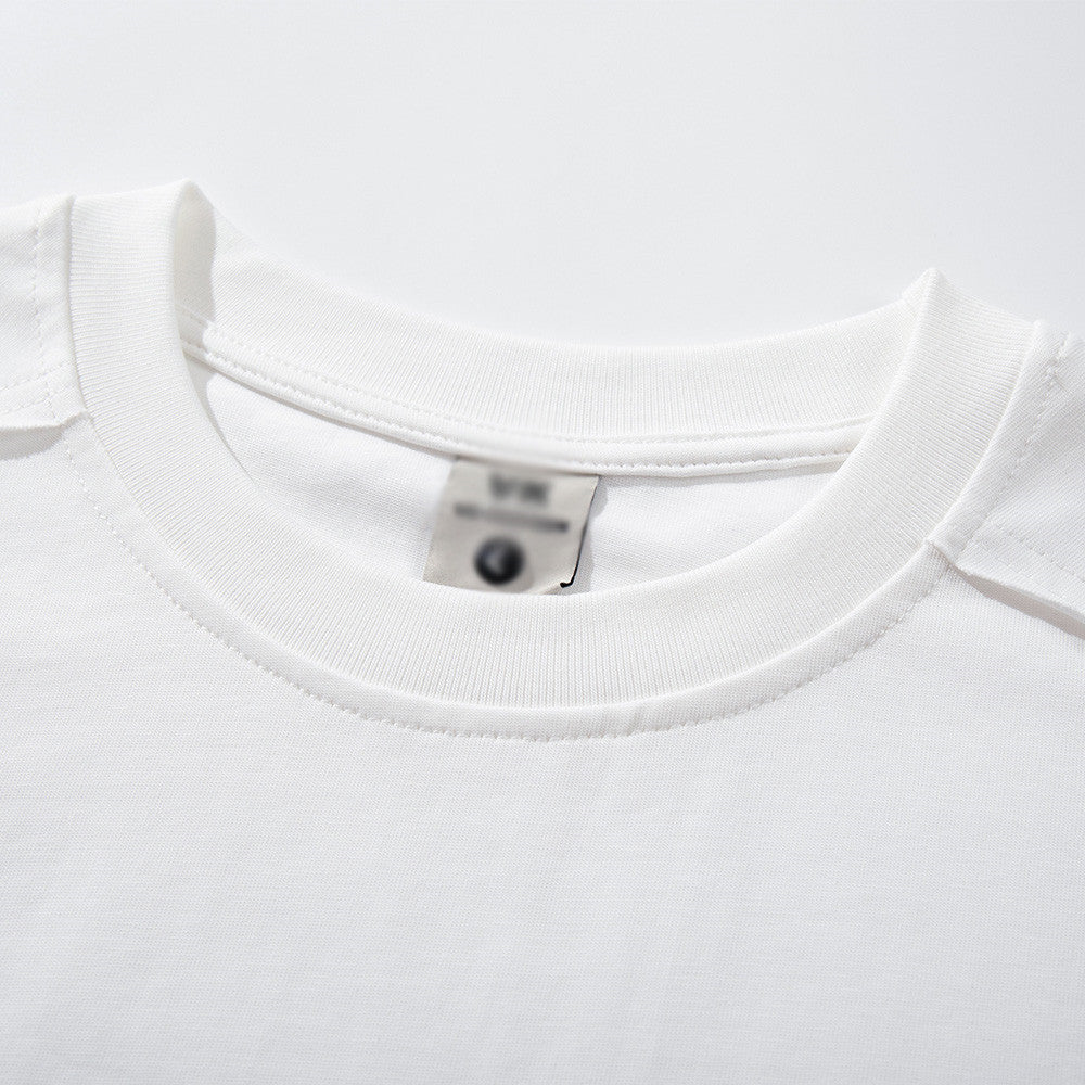 DAXUEN Relaxed-fit short-sleeve T-shirt with script embroidery