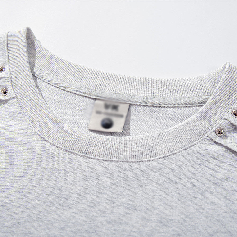 DAXUEN Oversized short-sleeve T-shirt with geometric logo