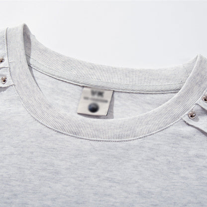 DAXUEN Oversized short-sleeve T-shirt with geometric logo