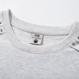 DAXUEN Oversized short-sleeve T-shirt with geometric logo