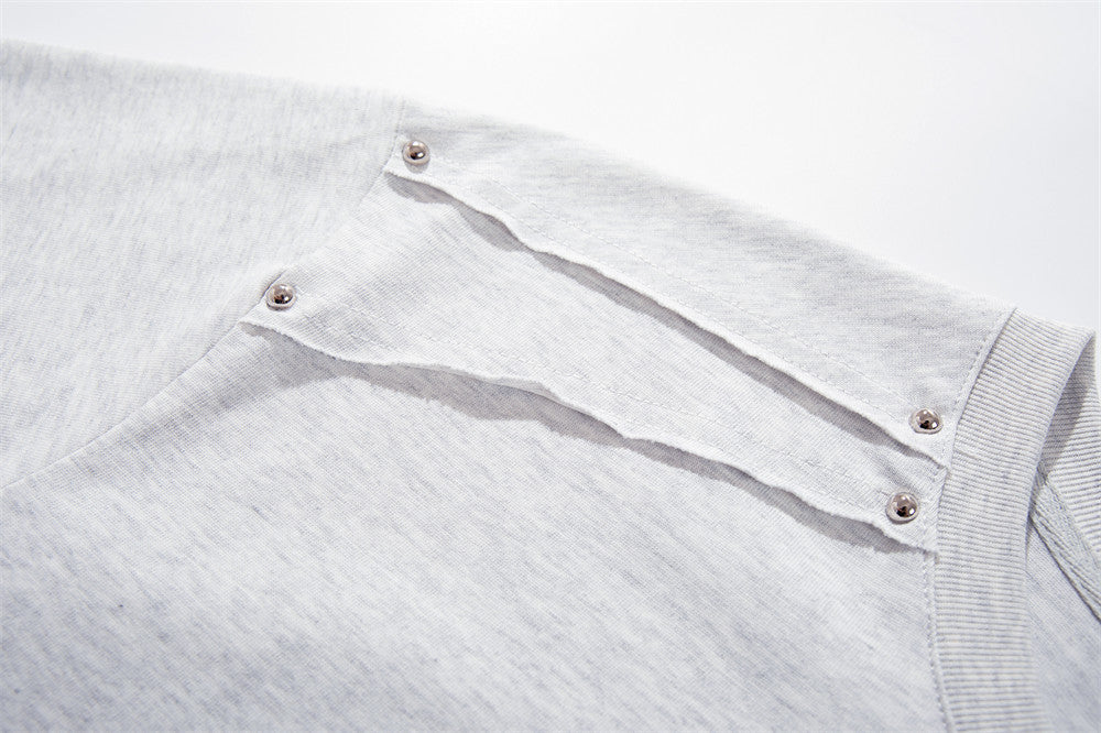 DAXUEN Oversized short-sleeve T-shirt with geometric logo