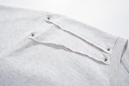 DAXUEN Oversized short-sleeve T-shirt with geometric logo