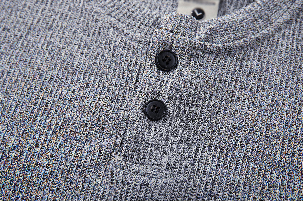 DAXUEN Men's relaxed-fit short-sleeved knit top