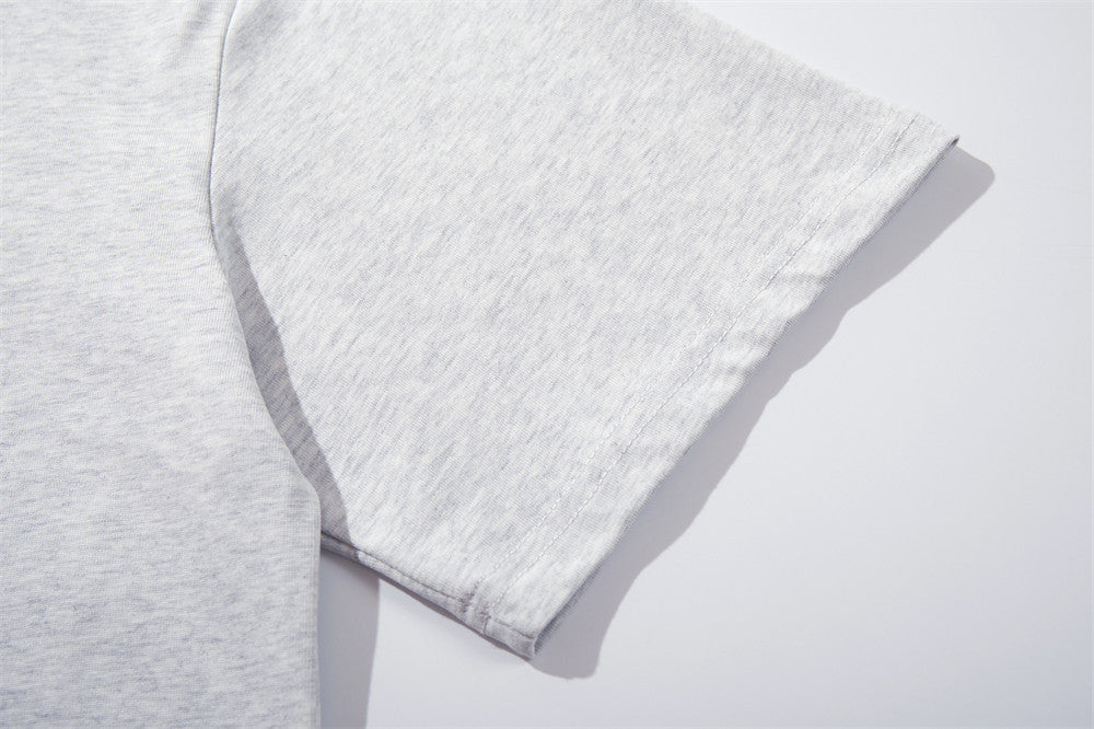 DAXUEN Oversized short-sleeve T-shirt with geometric logo