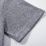 DAXUEN Men's relaxed-fit short-sleeved knit top