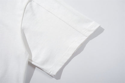 DAXUEN Relaxed-fit short-sleeve T-shirt with script embroidery