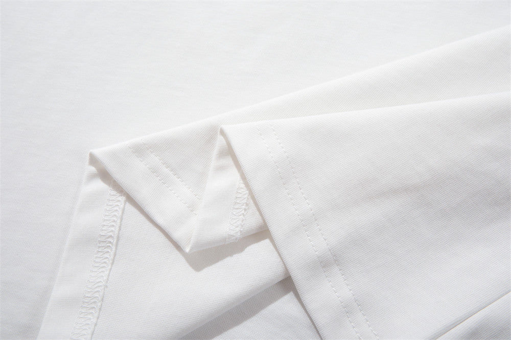 DAXUEN Relaxed-fit short-sleeve T-shirt with script embroidery