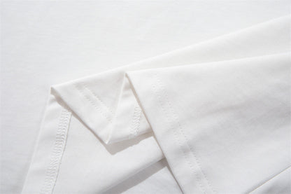 DAXUEN Relaxed-fit short-sleeve T-shirt with script embroidery