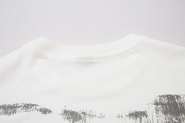 DAXUEN Oversized short-sleeved crew neck t-shirt with graphic design