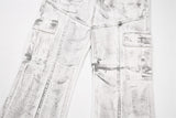 DAXUEN Distressed tie-dye loose-fit pants