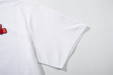 DAXUEN Oversized short-sleeved crew neck T-shirt with cartoon pony graphic