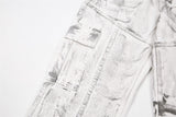 DAXUEN Distressed tie-dye loose-fit pants