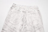 DAXUEN Distressed tie-dye loose-fit pants
