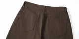 DAXUEN Men's baggy wide-leg pants in dark brown and black