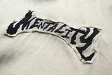 DAXUEN Faded crew neck t-shirt with 'MENTALITY' embroidery