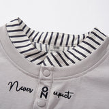DAXUEN Oversized short-sleeved T-shirt with layered neckline design