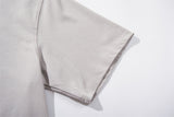 DAXUEN Oversized short-sleeved T-shirt with layered neckline design